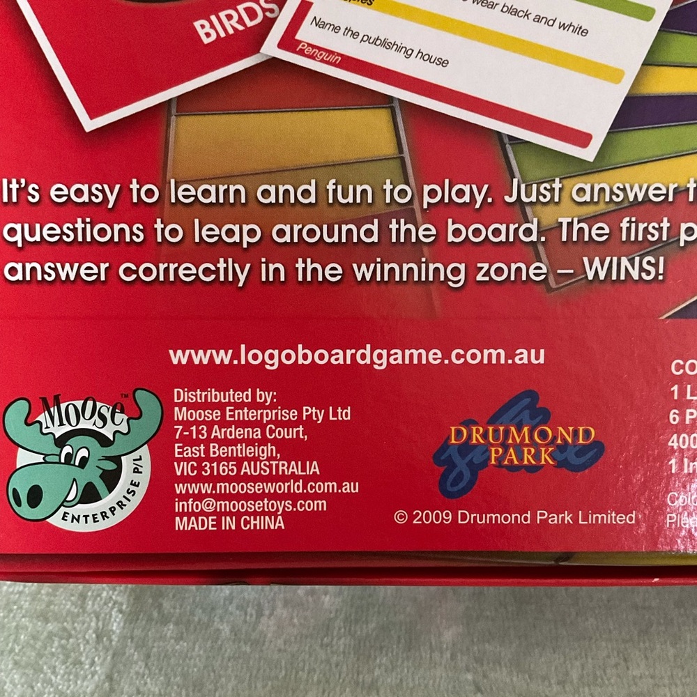 The Logo Board Game, Australian Edition 2009 $19 - Picture 3 of 10